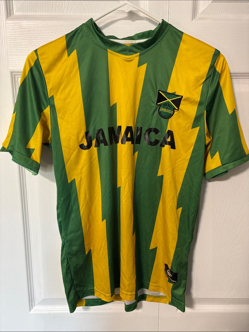 Jamaica Green & Yellow Kids Soccer Jersey